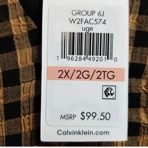 Calvin Klein 
Blouse 
Size 2X
New with Tag - Picture 2 of 5